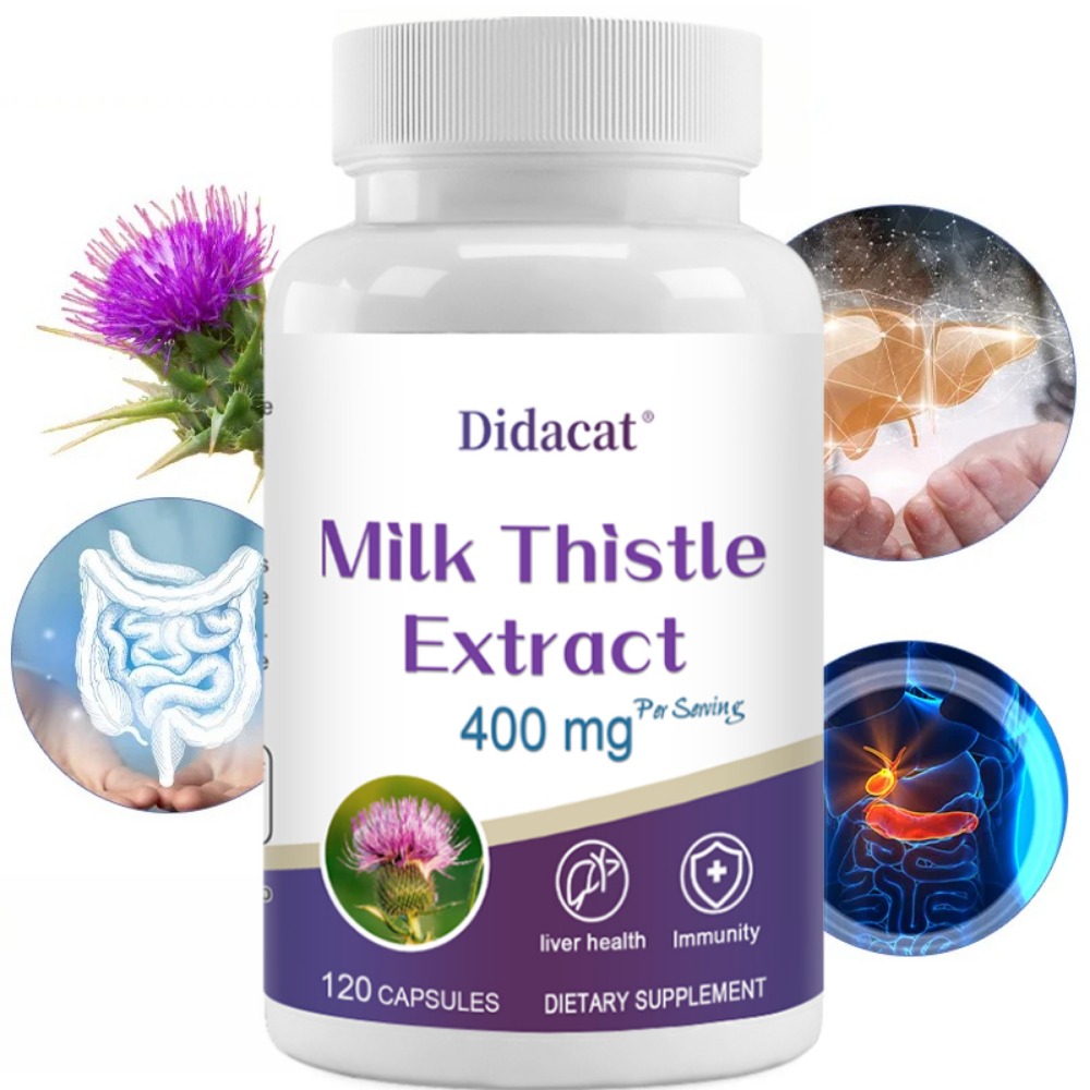 Semi di Cardo Mariano 400mg, 8 - Milk Thistle Silymarin recensione e prezzo